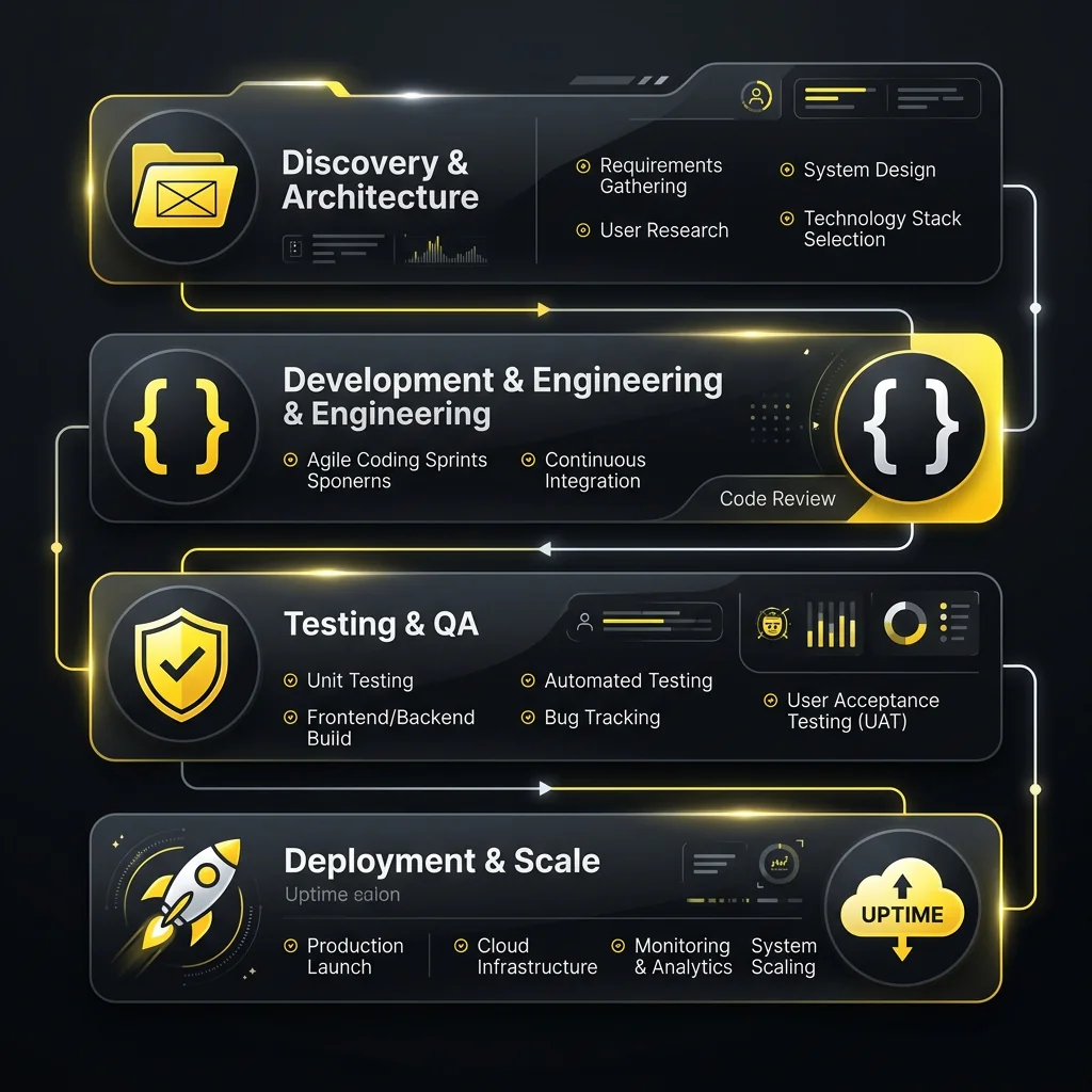 Kiaan Technology Software Development Process Infographic